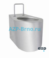 Безопасный нержавеющий напольный унитаз для инвалидов BSNZ 02 INV AZP Brno Чехия (фото, схема) Безопасный нержавеющий напольный унитаз для инвалидов BSNZ 02 INV AZP Brno Чехия (фото, схема)